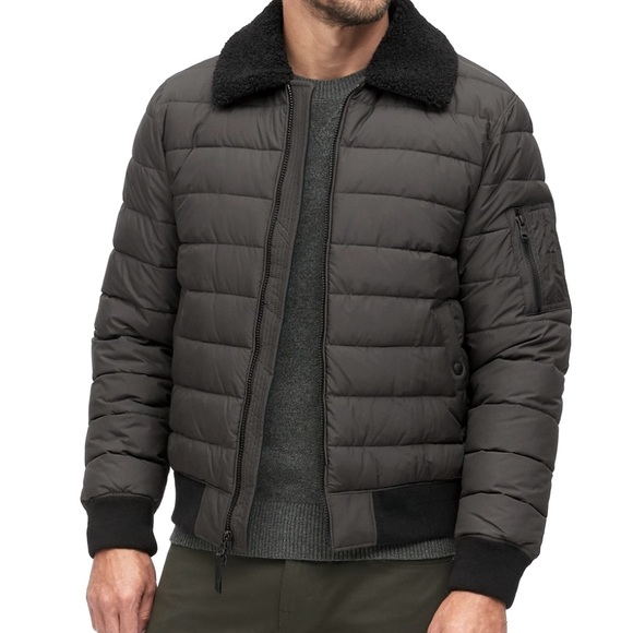 Banana Republic Other - BR Quilted Bomber Jacket. Water-Resistant. M. Black.